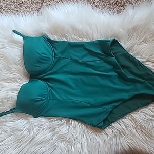 Onia Emerald One Piece Swim Suit, Size S